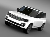 Range Rover Hybrid LWB L405 3D Model