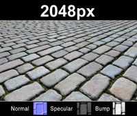 Paver Blocks 11 Set 3D Model