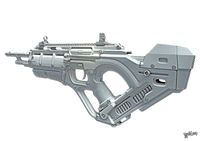 Futuristic Rifle 3D Model