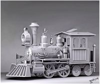 Classic Steam Train 3D Model