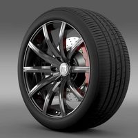 BB Audi R8 wheel 3D Model