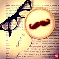 Santa's Mustache - Coffee Decoration Template