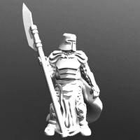 Knight w/Polearm (28mm/Heroic scale)