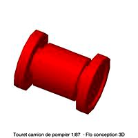 1/87 HO Fire Truck Turret
