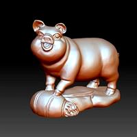 pig sculpture 3d model