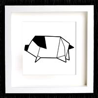 Customizable Origami Pig