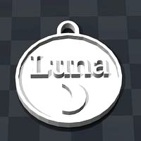 Cat / Dog Medallion "Luna"