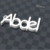 keychain customizable Abdel