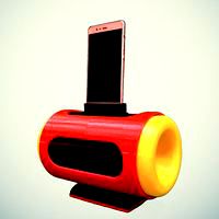 Boombox smartphone speaker