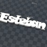 CUSTOMIZABLE KEYCHAIN ​​ESTEBAN