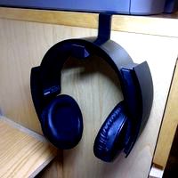 Headset under holder