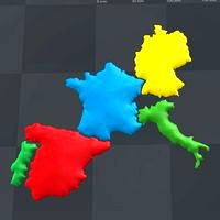 3D map, puzzle geography