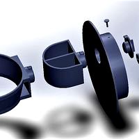 Hair dryer holder and / or straightener holder