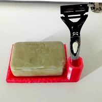 Soap and razor holder