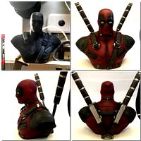 Deadpool Bust HD (With Supports)