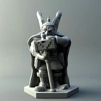 Dwarven warrior - D&amp;D miniature