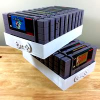 Super Nintendo Game Tray, 10 Games, SNES
