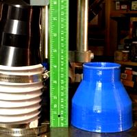4" Blast Gate to 2-1/2" Hose