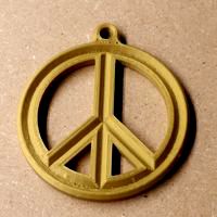 Peace Sign Medallion