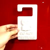 Door hanger 1 - Do Not Disturb