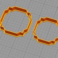 PLAQUE COOKIE CUTTER - CUTTING PLATE OF COOKIES OR FONDANT - RETRO VINTAGE