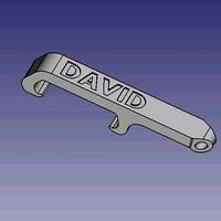 DAVID pocket bottle opener