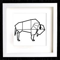 Customizable Origami Bison