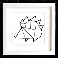 Customizable Origami Hedgehog