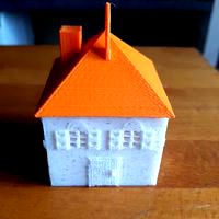 house (box and tealight holder and Christmas ball)