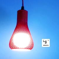 Spiral pattern lampshade