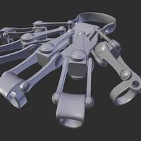 3D Printed Exoskeleton Hands - In One Piece