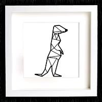 Customizable Origami Meerkat