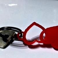 heart key chain