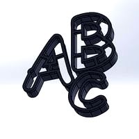 Coin punch capital letter