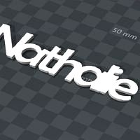 keychain customizable Nathalie