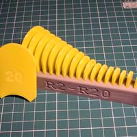 Radius measuring toolset