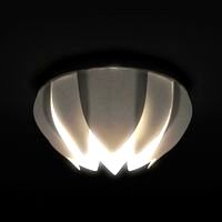 Lotus ceiling lamp based on cheap IKEA Lamp mount "Lock"
