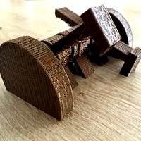 3 (2) hammer movable, printed in one part