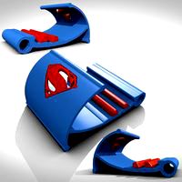 Tablet and smartphone holder Superman
