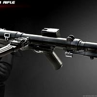 The E-11D blaster rifle