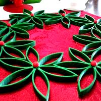 Christmas Flower with Seperated Center Ball