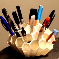 Honeycomb desk organizer