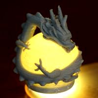 dragon on the crystal ball