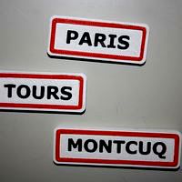 Magnet panneaux de ville