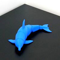 Articulated dolphin without support