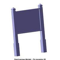 Large panel 1/87 HO Michelin