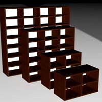 4 Piece Bookcase Set