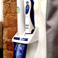 Toothbrush / Toothpaste Holder
