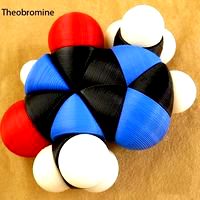 Space-filling molecular models: Caffeine Adventure Set