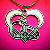 heart pendant X rings